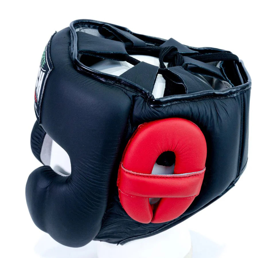 Punch Mexican PRO Open Face Headgear- Black