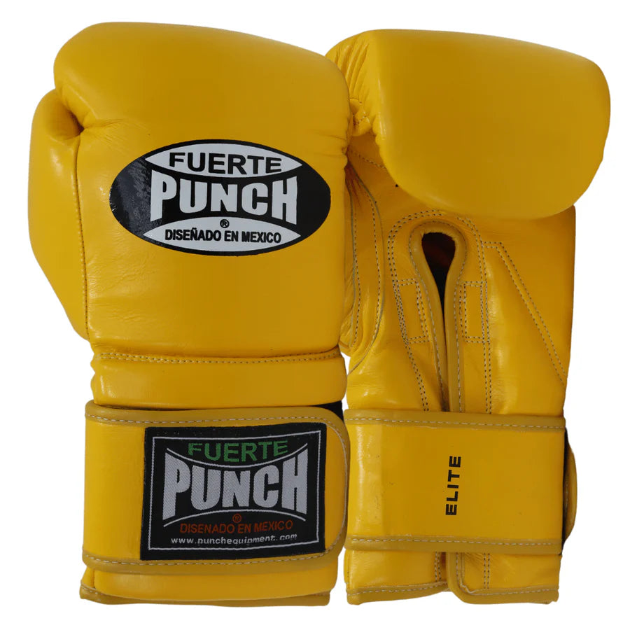 Punch Mexican Elite 16oz Gloves - YELLOW